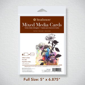 400 Series Mixed Media Cards Vellum Surface Cards Blank