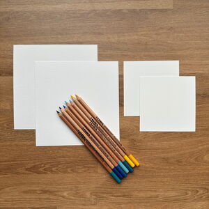 300 Series Bristol Artist Tiles Paper and Pencil