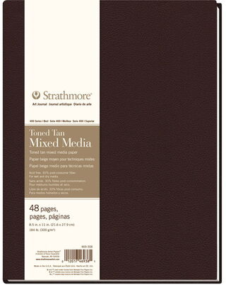 400 Series Toned Tan Mixed Media Hardbound Art Journal