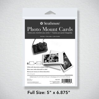 Photo Mount Cards - Decorative Emboss Full Size