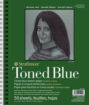 400 Series Toned Sketch Blue
