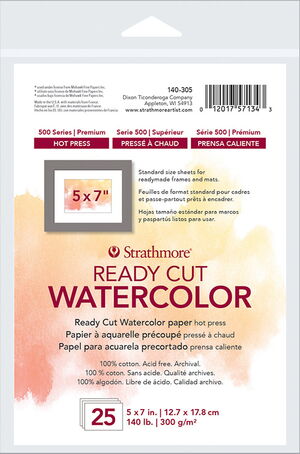 500 Series Ready Cut Watercolor Hot Press