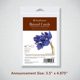 400 Series Bristol Cards 3.5"x4.875"