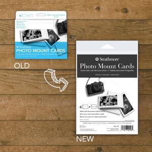 Photo Mount Cards - Decorative Emboss Old and New