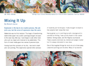 Artist Newsletter Summer 2013