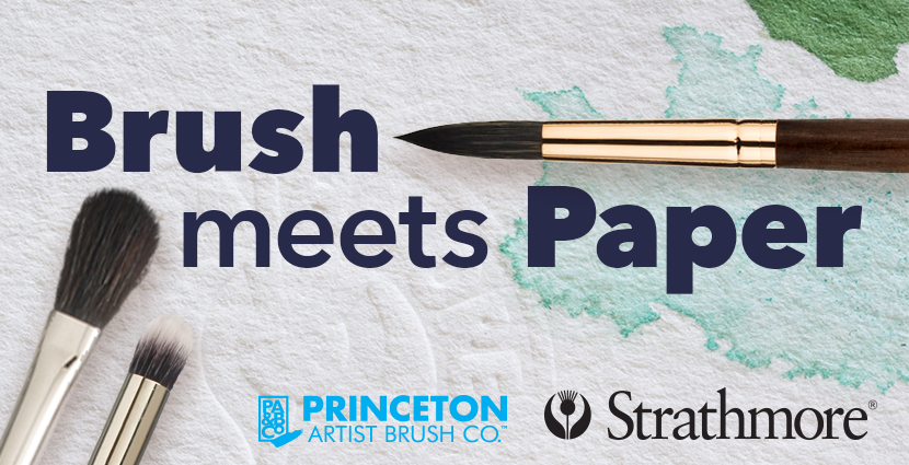 "Princeton Artist Brush Co. and Strathmore: Perfect for artists' brush and paper."